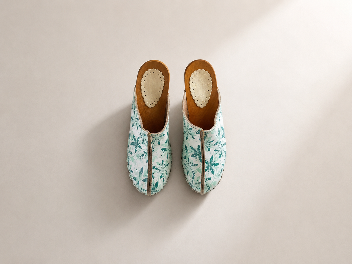 Grandmother’s Floral Clogs