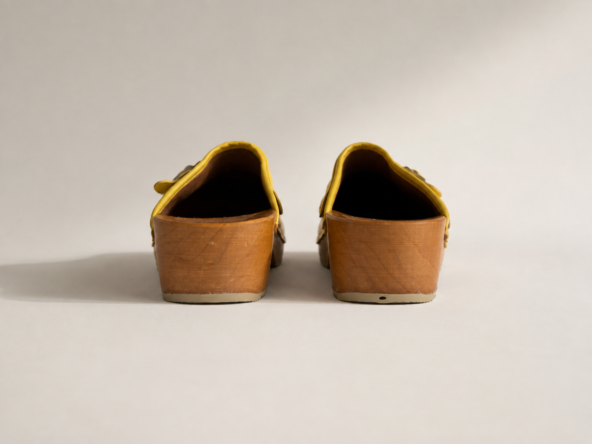 Grandmother’s Yellow Work Clogs