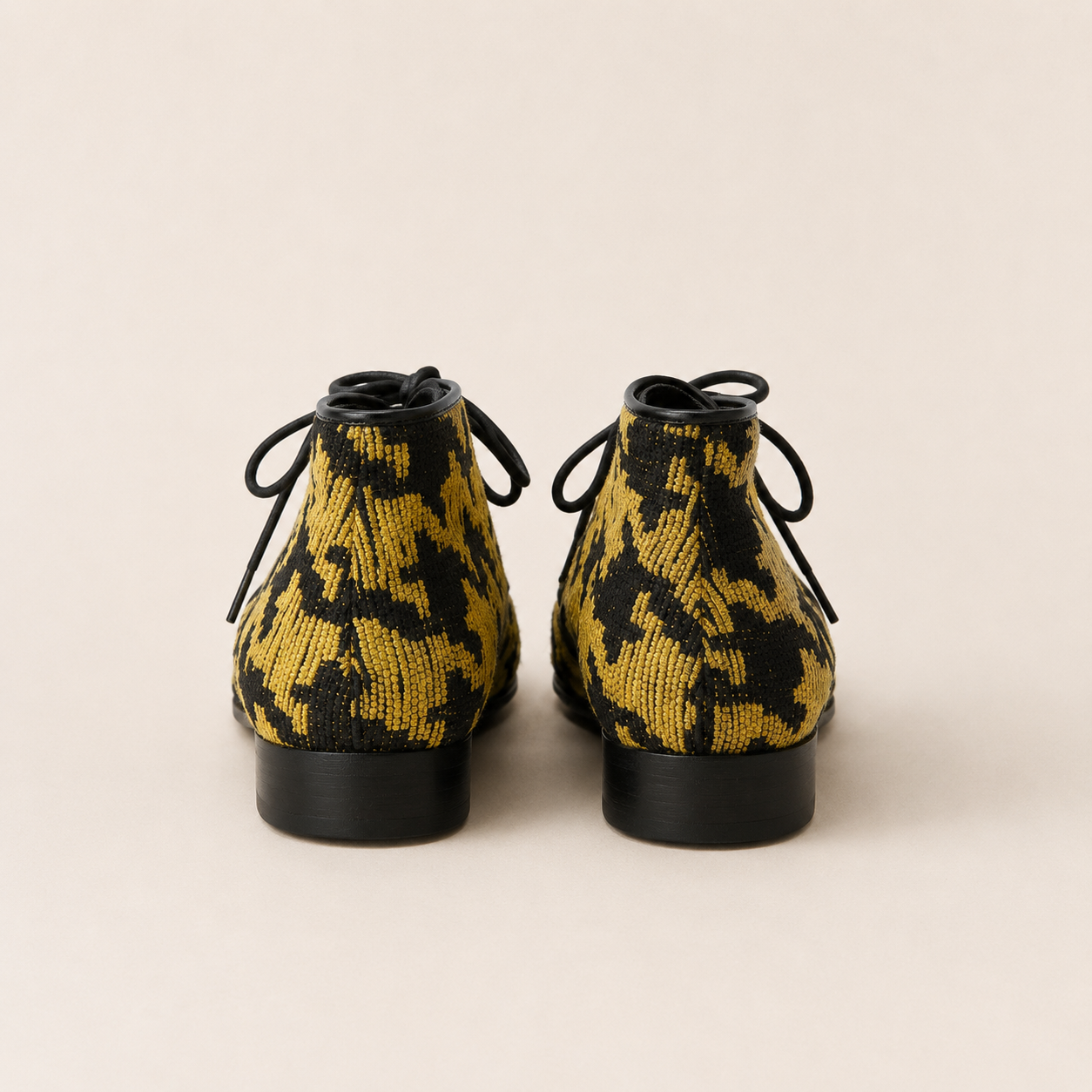 Pepito Mustard & Black Lace Ups