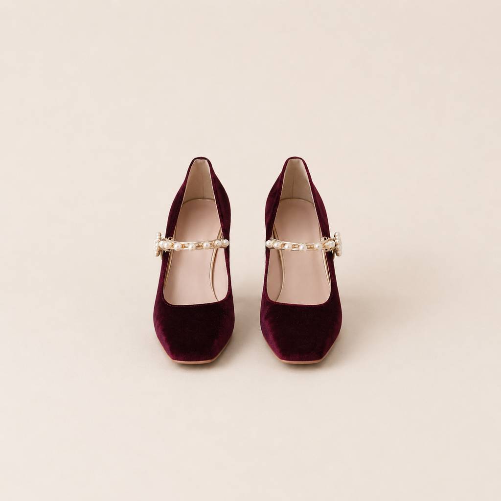 Burgundy & Pearl