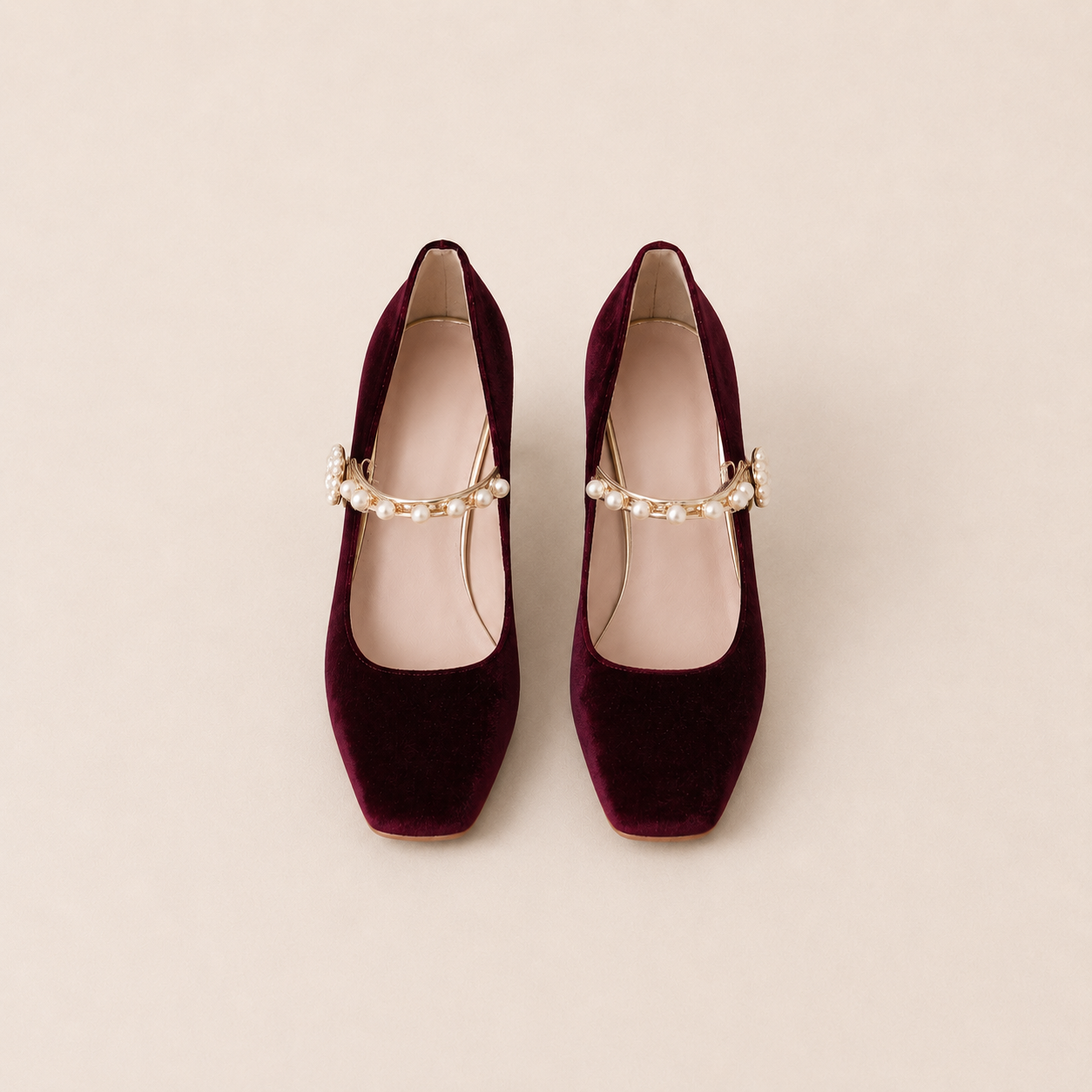 Burgundy & Pearl
