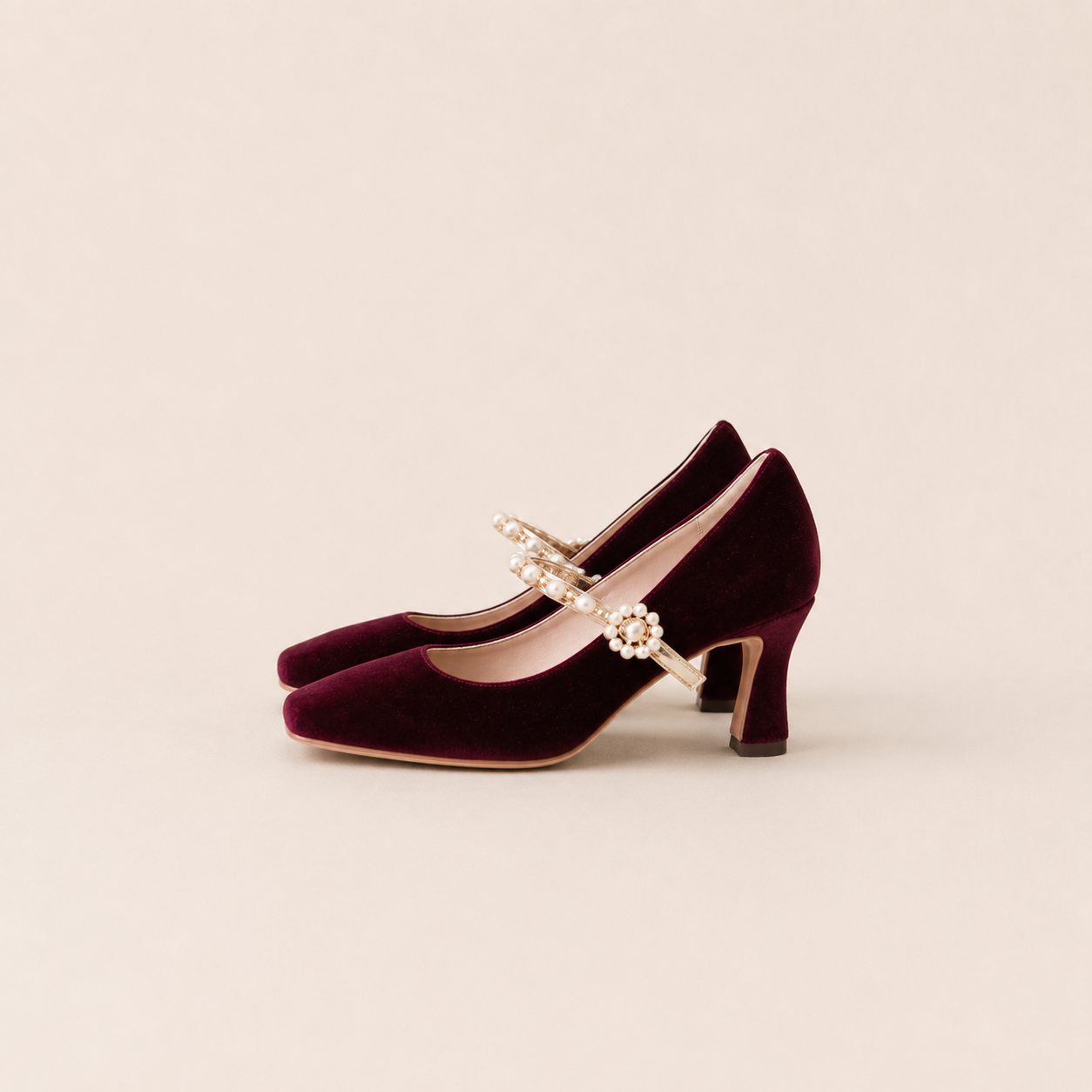 Burgundy & Pearl
