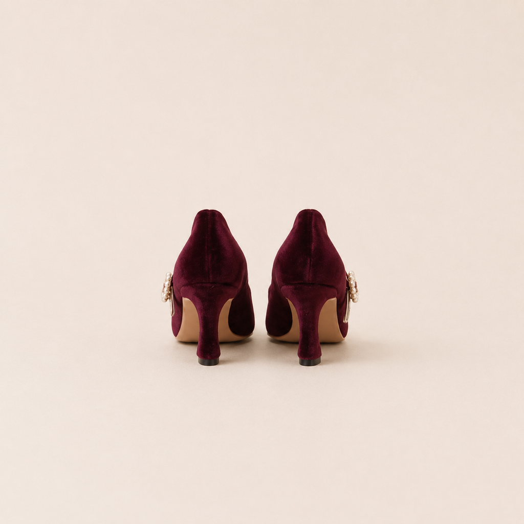 Burgundy & Pearl