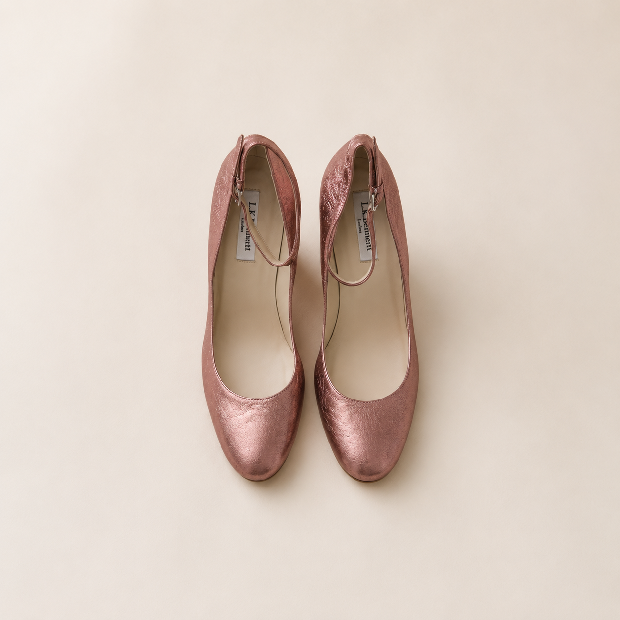 LK Bennett Rose Gold Courts