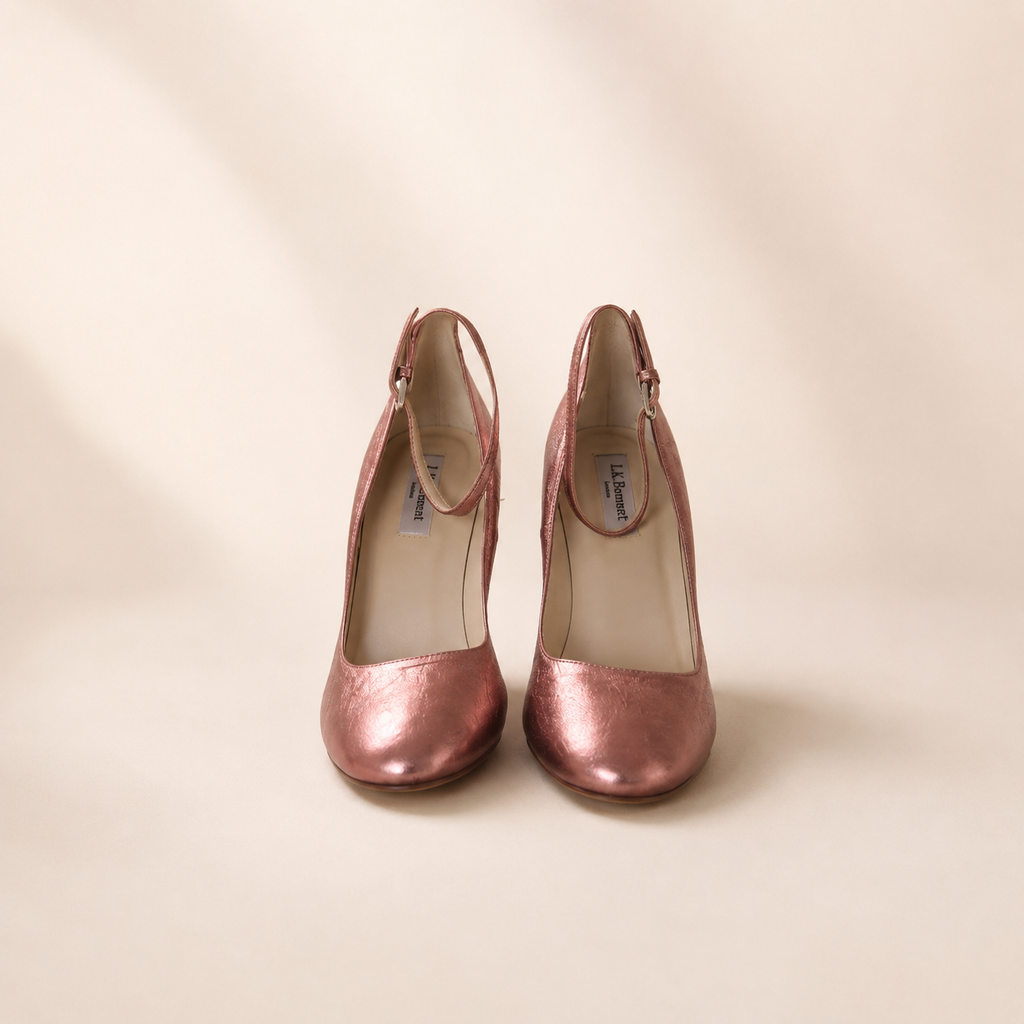 LK Bennett Rose Gold Courts