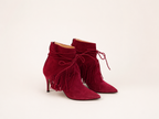 Flame Rose Stiletto Heel Boot