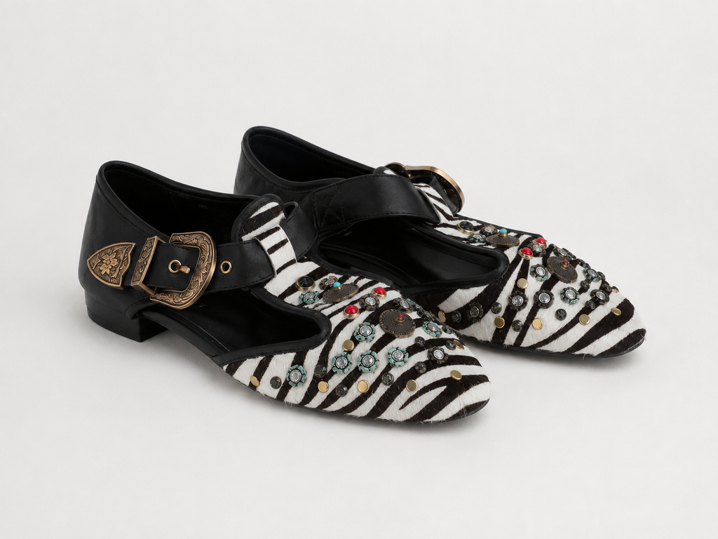 Zebra T-strap