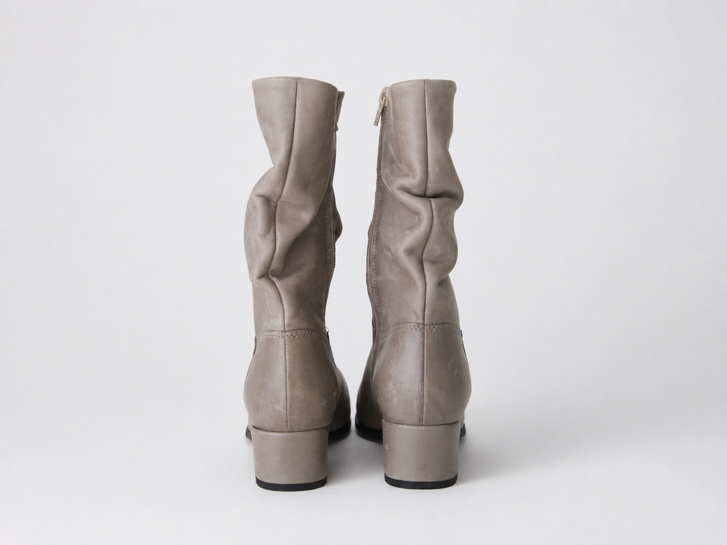 Smooth Grey Boots