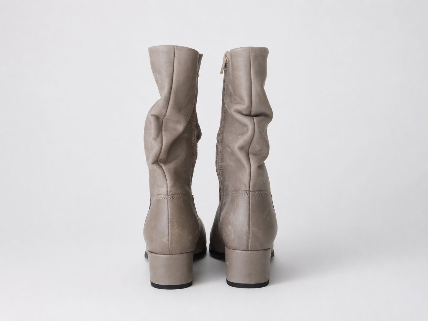 Smooth Grey Boots