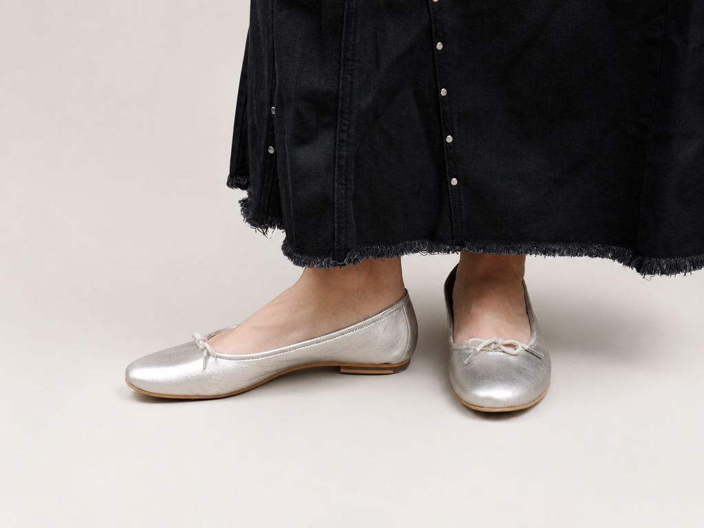 Silver Ballet Clarks