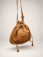 Moroccan Leather Bucket Bag