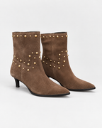 Gold studded Ankle Boots