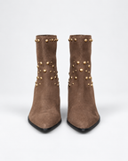 Gold studded Ankle Boots