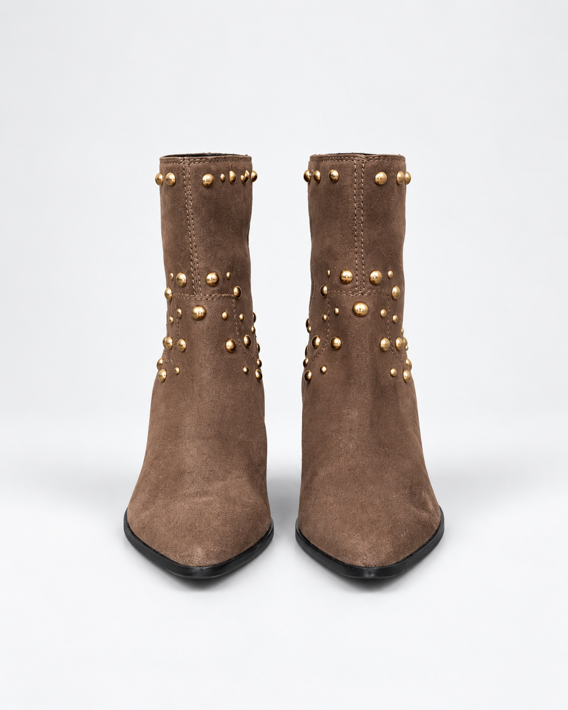 Gold studded Ankle Boots