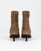 Gold studded Ankle Boots