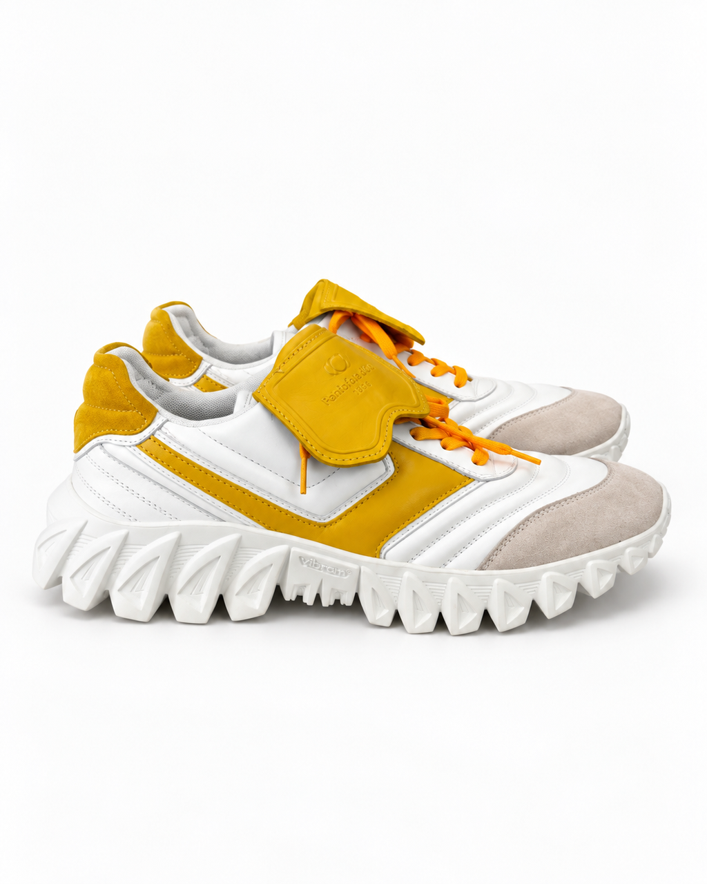 Pantofola d’Oro Yellow & White Chunky Trainers