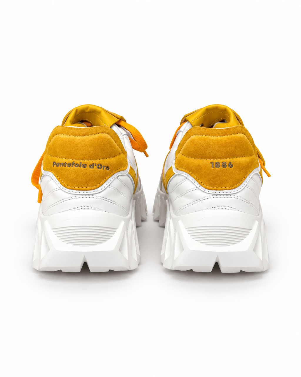 Pantofola d’Oro Yellow & White Chunky Trainers