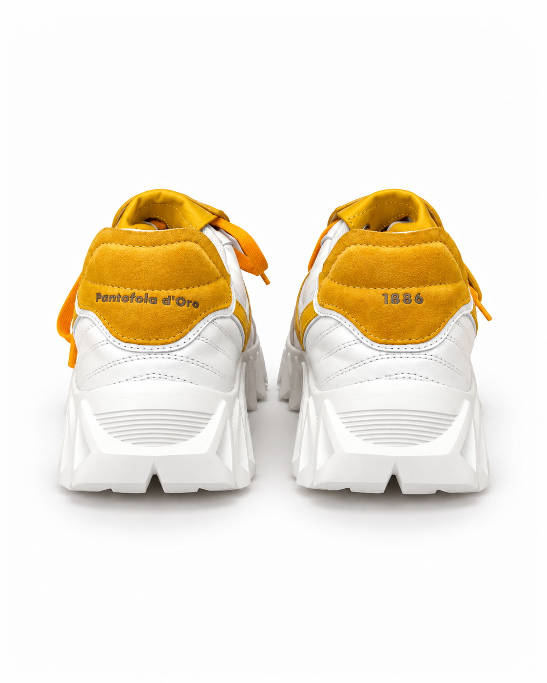 Pantofola d’Oro Yellow & White Chunky Trainers