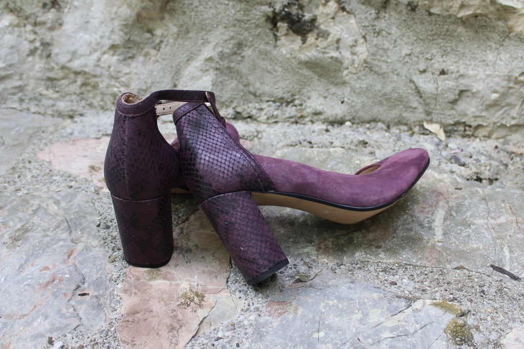 Plum Mary Janes
