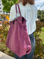 Antonello Serio Magenta Croc Shoulder Bag