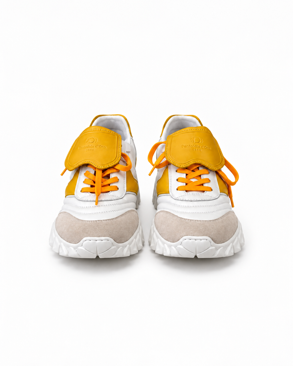 Pantofola d’Oro Yellow & White Chunky Trainers